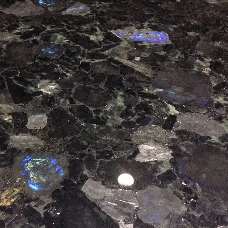 product hot selling hard outdoor decoration of nature blue stone granite blue emerald granite  wall and floor file-6