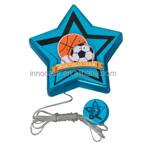 OEM ODM Innovative Star Shape Ding Dong LED Light up Wired Doorbell for Kids Room Wall Deco
