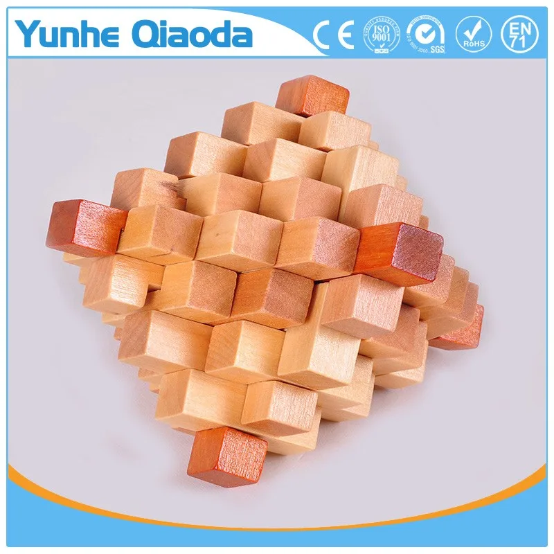 Luban замок IQ интеллектуальная деревянная реклама 3D волшебный куб