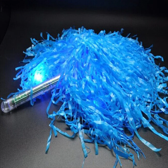 NON-Light Up Blue Pom Poms Toy