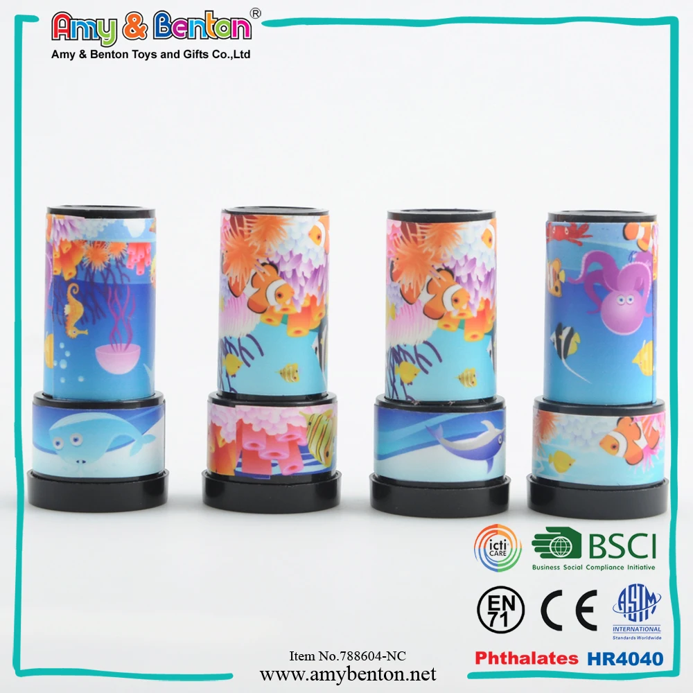 Оптовая продажа пластиковых персонализированных мини-калейдоскопических игрушек от Amybenton