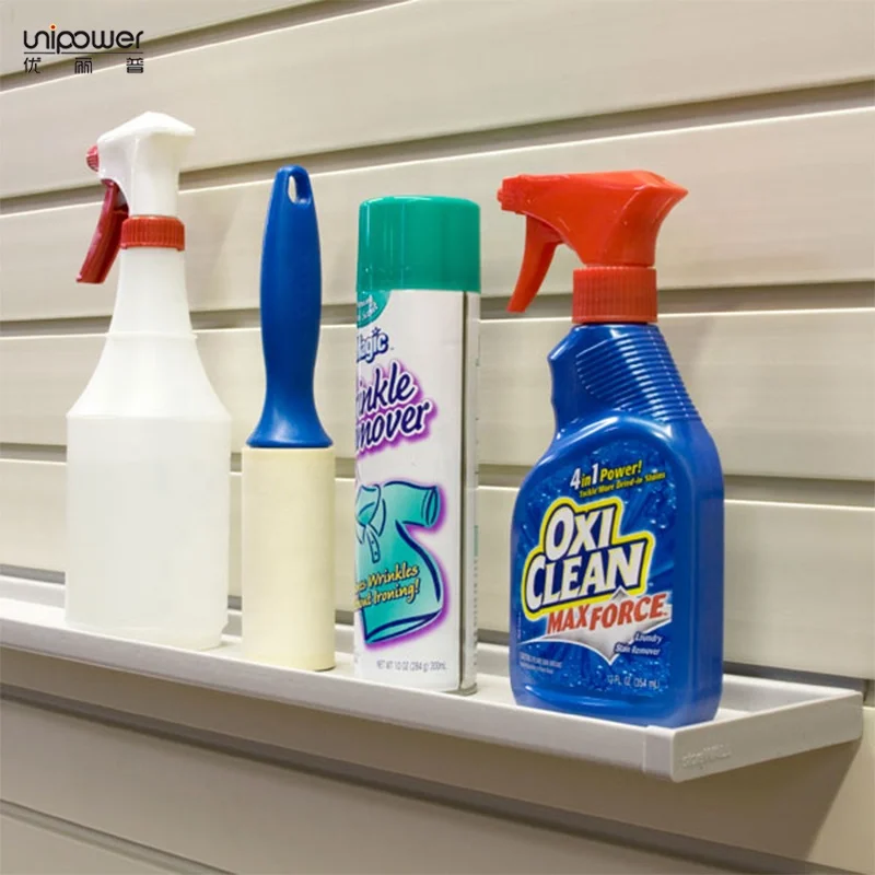 Unipower Storage System Shop Fitting Plastic Wall Mount Commodity Display Shelf