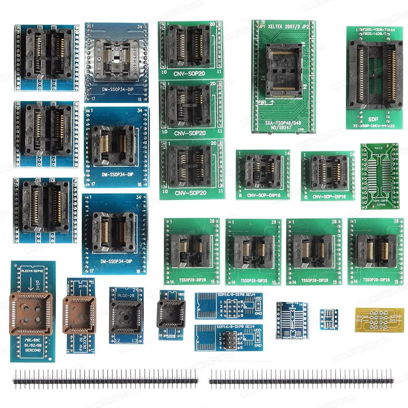 
 Универсальный программатор XELTEK SuperPro 610P с 28 адаптерами по лучшей цене  