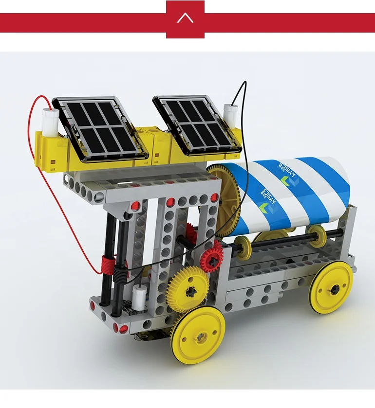 Обучающая пластиковая Головоломка «сделай сам», миниатюрная машинка на солнечных батареях, игрушка для детей