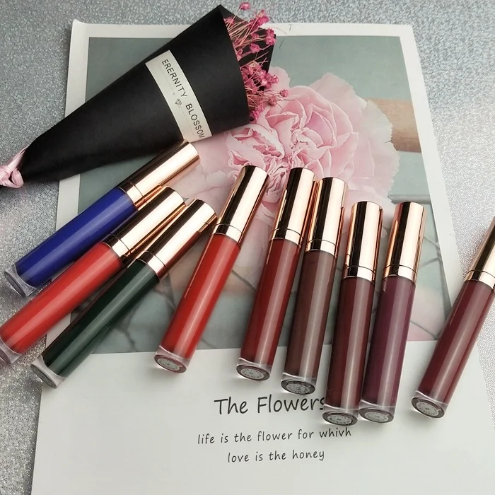 Оптовая продажа, водостойкая косметика, Органическая матовая помада, 40 цветов