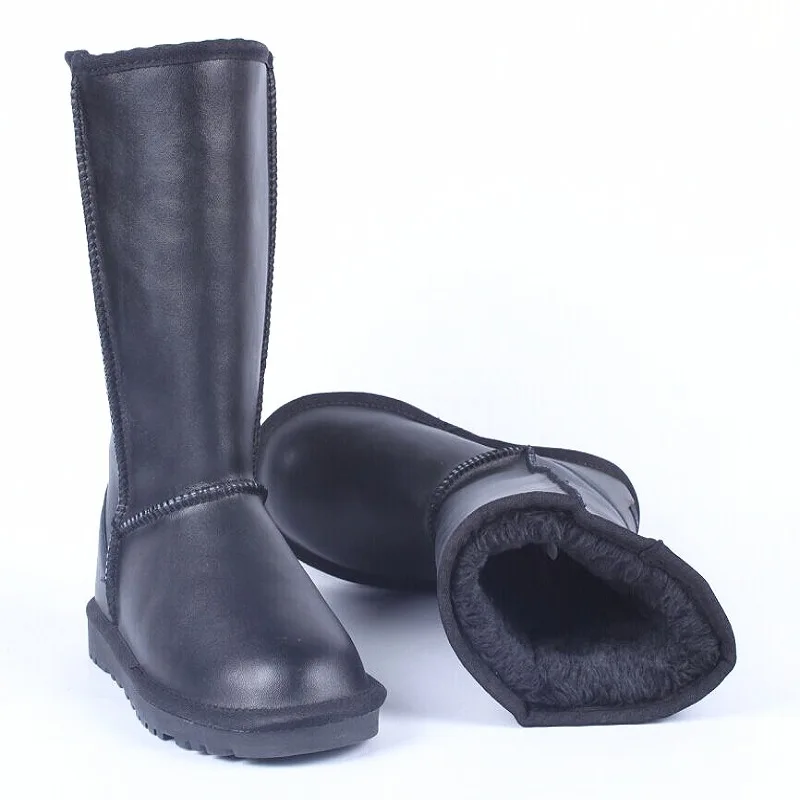 Good Quality Women Boots Genuine Cowhide Leather Snow