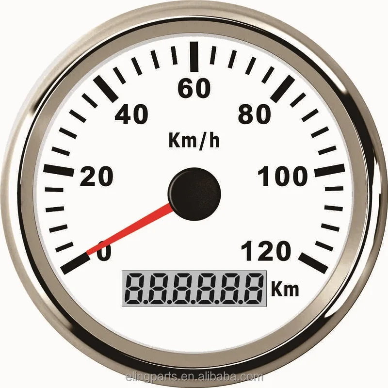 GPS спидометра пробега Velometer 0-120 км/ч скорость для автомобиля Грузовик Мотоцикл 85 мм 12 В 24 с подсветкой