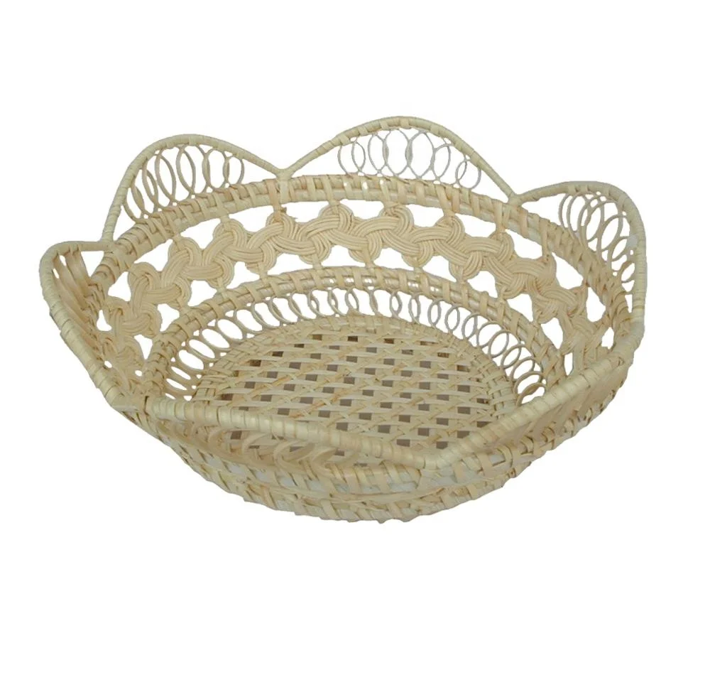 Whole Sale Small Bamboo Basket For Gift Rattan Stylized Decorative