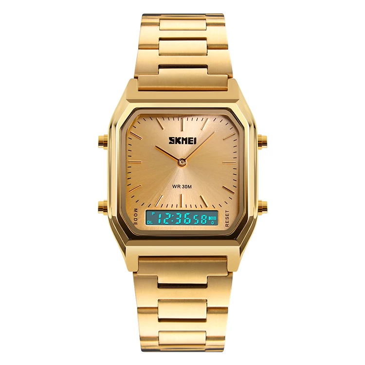 Retro Analog-Digital Gold-Tone Stainless Steel Watch FS5889 Fossil ...