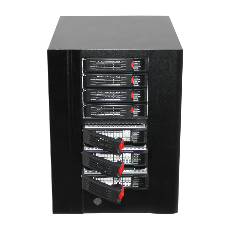 8 Bay Micro Atx Mini Itx Nas Server With Motherboard Memory and System for Data Storage