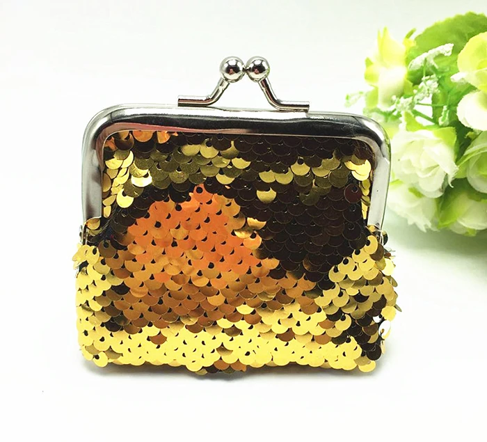Most Popular Mermaid Reversible Sequin Small Hand Change Coin Purse Fancy Small Purse