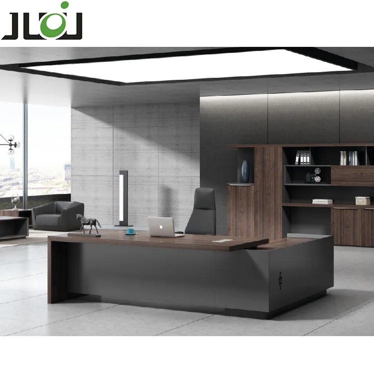 Modern Executive Office Desk Wooden MDF Panel Table for Executives