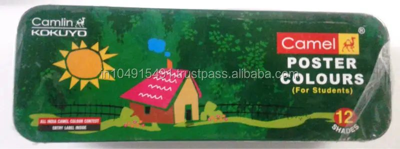 Цвета плаката: Camlin Kokuyo цвета 12 оттенков {10 мл