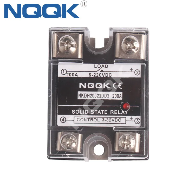 DEWIN Relé De Estado Sólido SSR Monofásico 40A Con Disipador – Control 3-32V DC / 480V AC, Montaje Carril DIN O Tornillos
