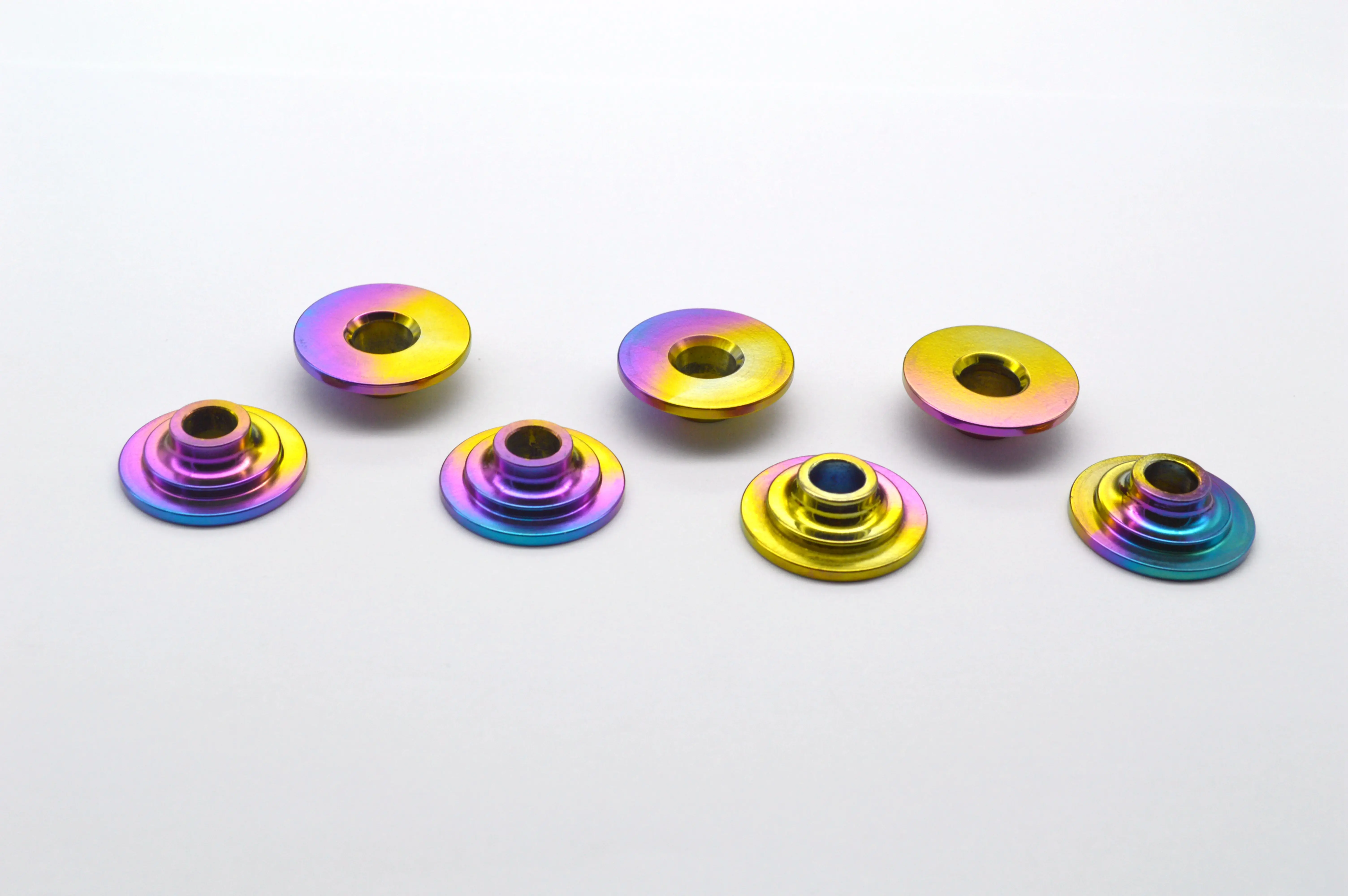 High Performance Strong Light Weight Precision Gr5 Titanium Alloy Valve Spring Retainer for Car Engine Modifying