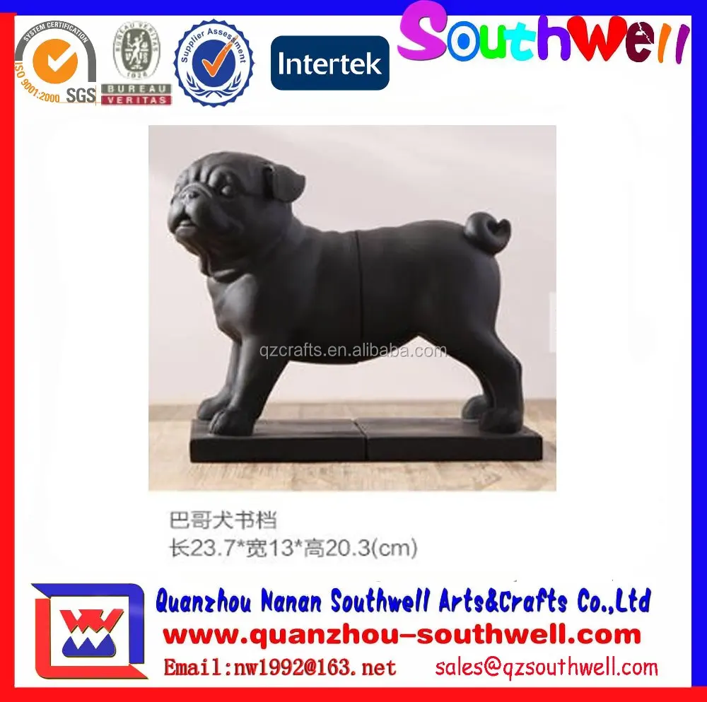Custom Unipque Pug Dog Bookend