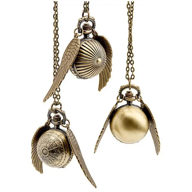 Оптовая продажа, большой бронзовый диаметр 27 мм, винтажная антикварная модель, мяч, игрушка, крыло, карманные часы