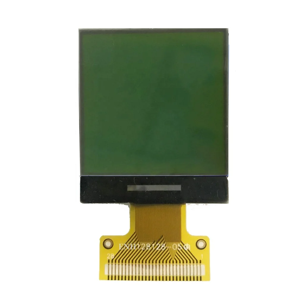 
 Пользовательский модуль COG символьный графический 128x128 пикселей ЖК-дисплей для USB с желто-зеленым фоном  
