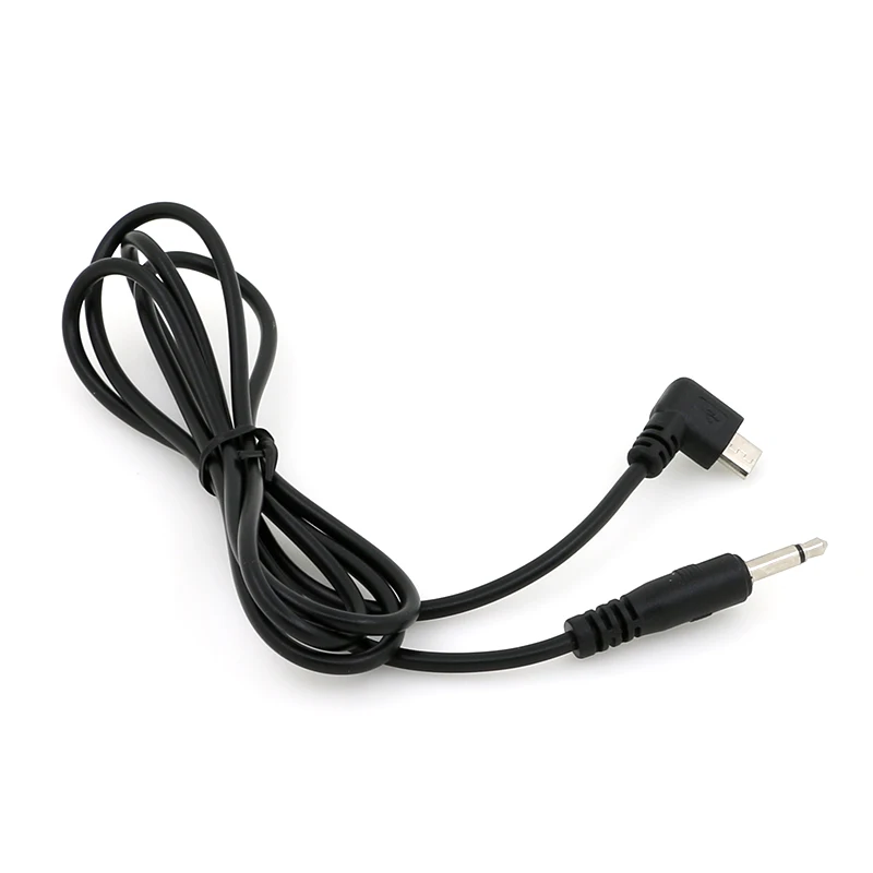 Black 1m USB Jack Aux 2.5mm 3.5mm Mono Audio 4 Pole cable USB2.5
