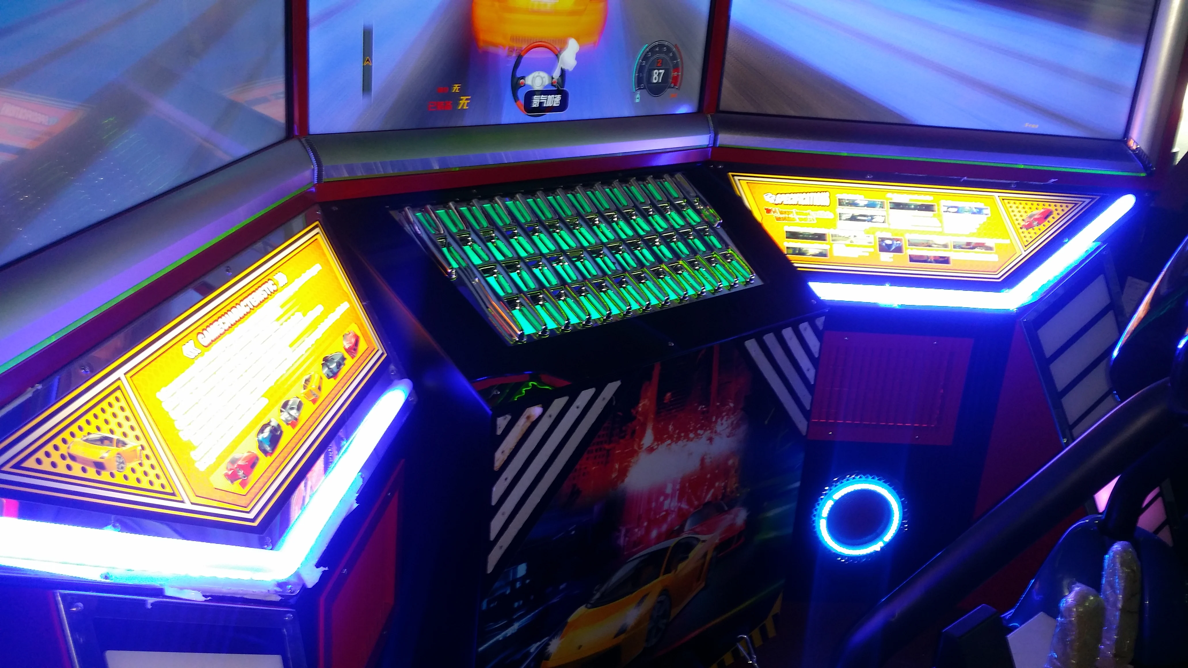 다이나믹 아웃런 어라운드 더 로드 42인치 코인 오퍼레이티드 아케이드 시뮬레이터 아케이드 자동차 경주 비디오 게임기 판매