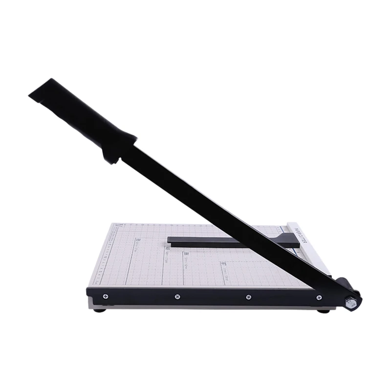 A4 Size Paper Cutter with Steel Base - White