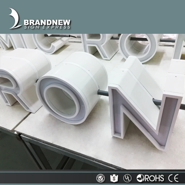 Бренд BRANDNEWSIGN наружный передний Металлический канал 3d буква С trimcap СВЕТОДИОДНЫЙ знак для логотипа