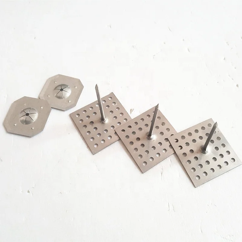 100 Pezzi Perni Isolanti Autobloccanti Per Isolamento Termico - Lunghezza 2-1/2" (1.5 Pollici), In Acciaio Zincato E Alluminio