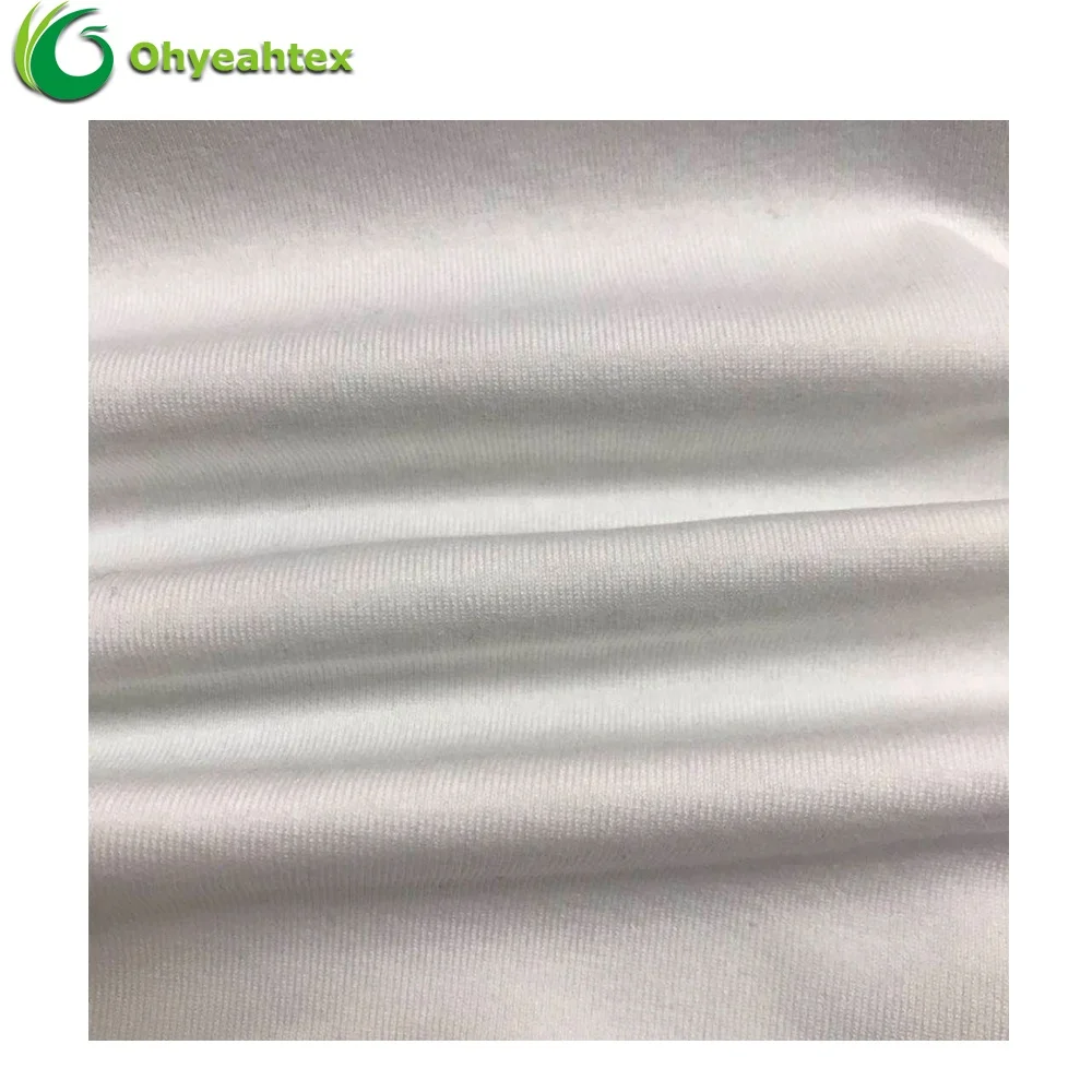 Oeko-tex 100 Tricot 95% Pima Cotton 5% Spandex Cotton Pima Fabric For T-shirt