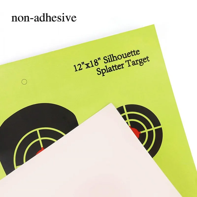 Lot De 10 Ou 25 Cibles De Tir Splatter Réactives 30,5 Cm – Impact Fluorescent Jaune Instantané, Parfaites Pour Fusil, Pistolet, Airsoft & Billes