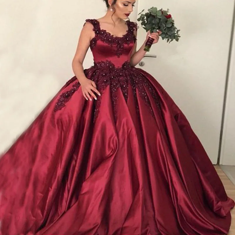 Scoop Neck Sleeveless Hot Red Wine Colored Burgundy Wedding Dress Bridal Gown Made In China Buy Burgundy Wedding Dress Colored Wedding Gown Red Wine Wedding Dresses Product On Alibaba Com