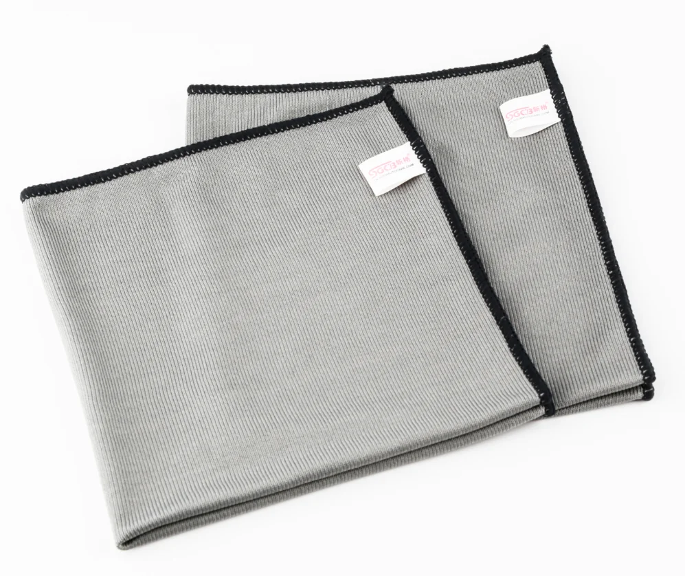 Полотенце для стекол. SGCB Microfiber Dust Cleaning Towel 40х40см White. Ss520 Shine Systems Glass Towel Black - черная микрофибра для протирки стекол 40*40 см. Фланелевая тряпка. Полотенце для стекла.