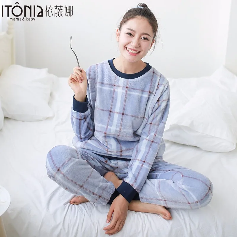 
 Пижамы для кормления грудью на заказ из фланели  