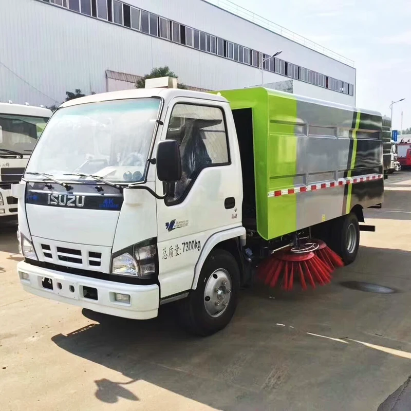 Электрические муниципальные транспортные средства, Вакуумная очистка, 4x2 шасси, 2-осевая уборочная машина Dongfeng