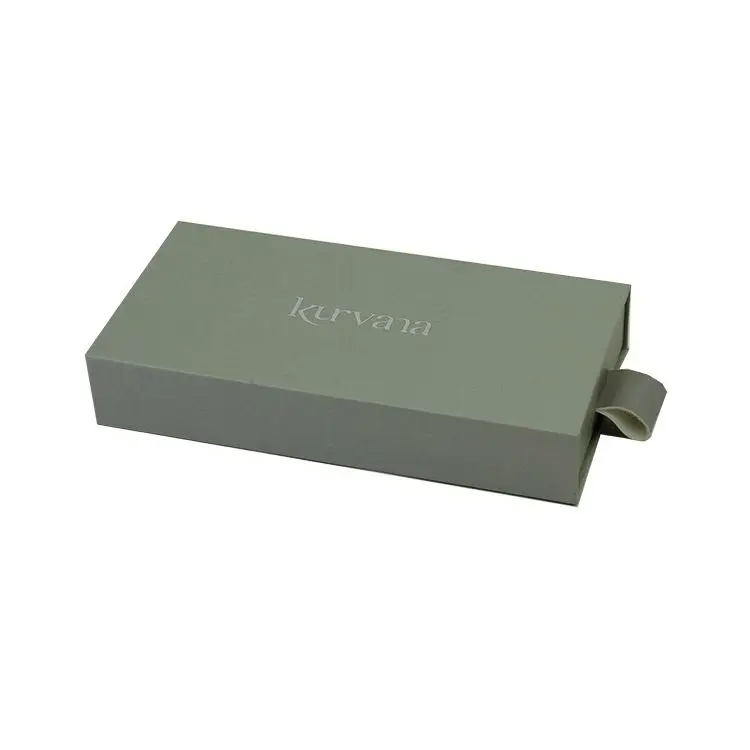 Slide Open Design Custom Logo Rigid Cardboard Box Luxury Drawer Gift Box Packaging for Small Jewelry
