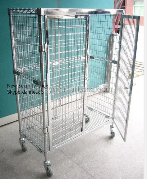 Mobile Standard Wire Security Cage with Doors