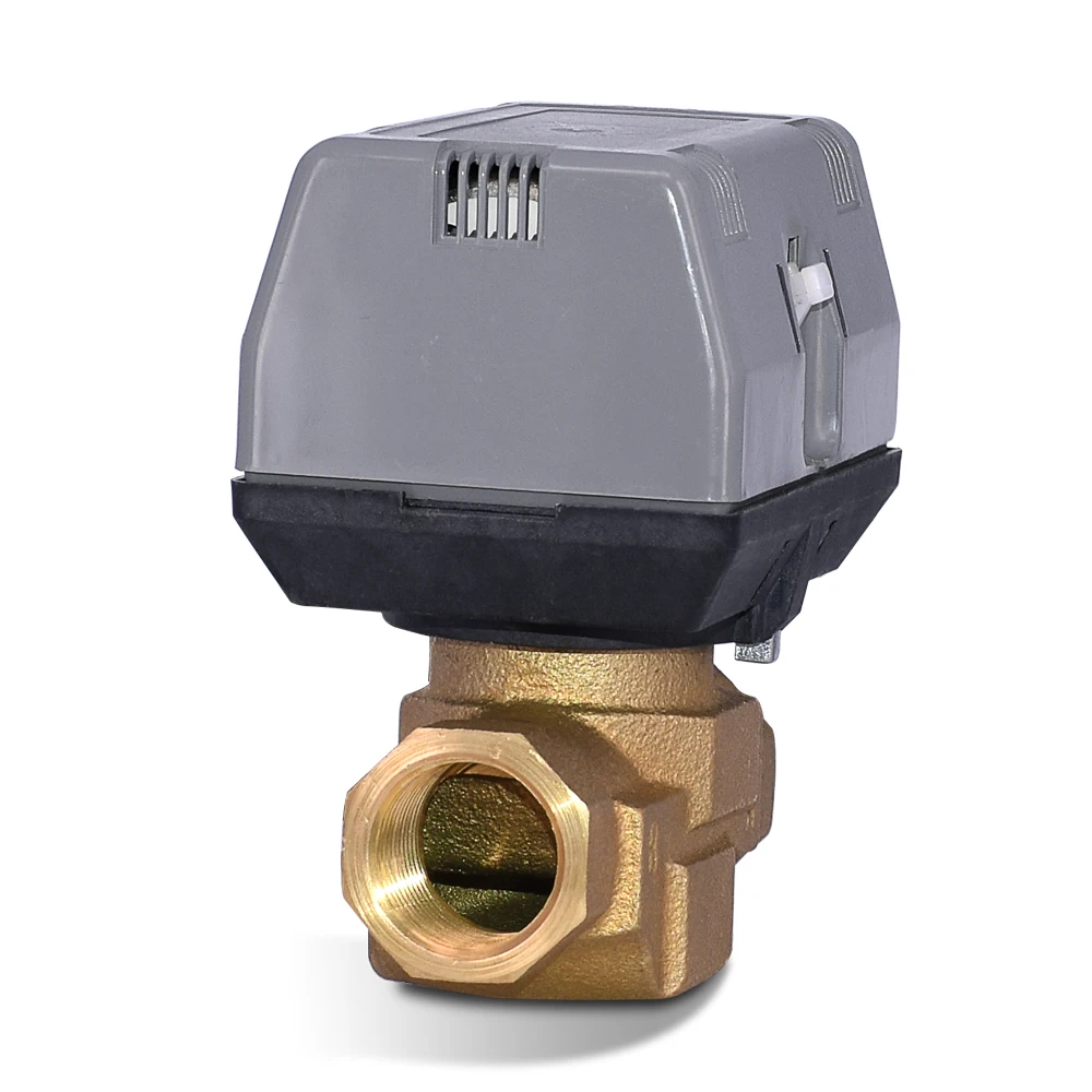 3 Wire 3 Way Motorized Valve for Fan Coil Units HVAC System