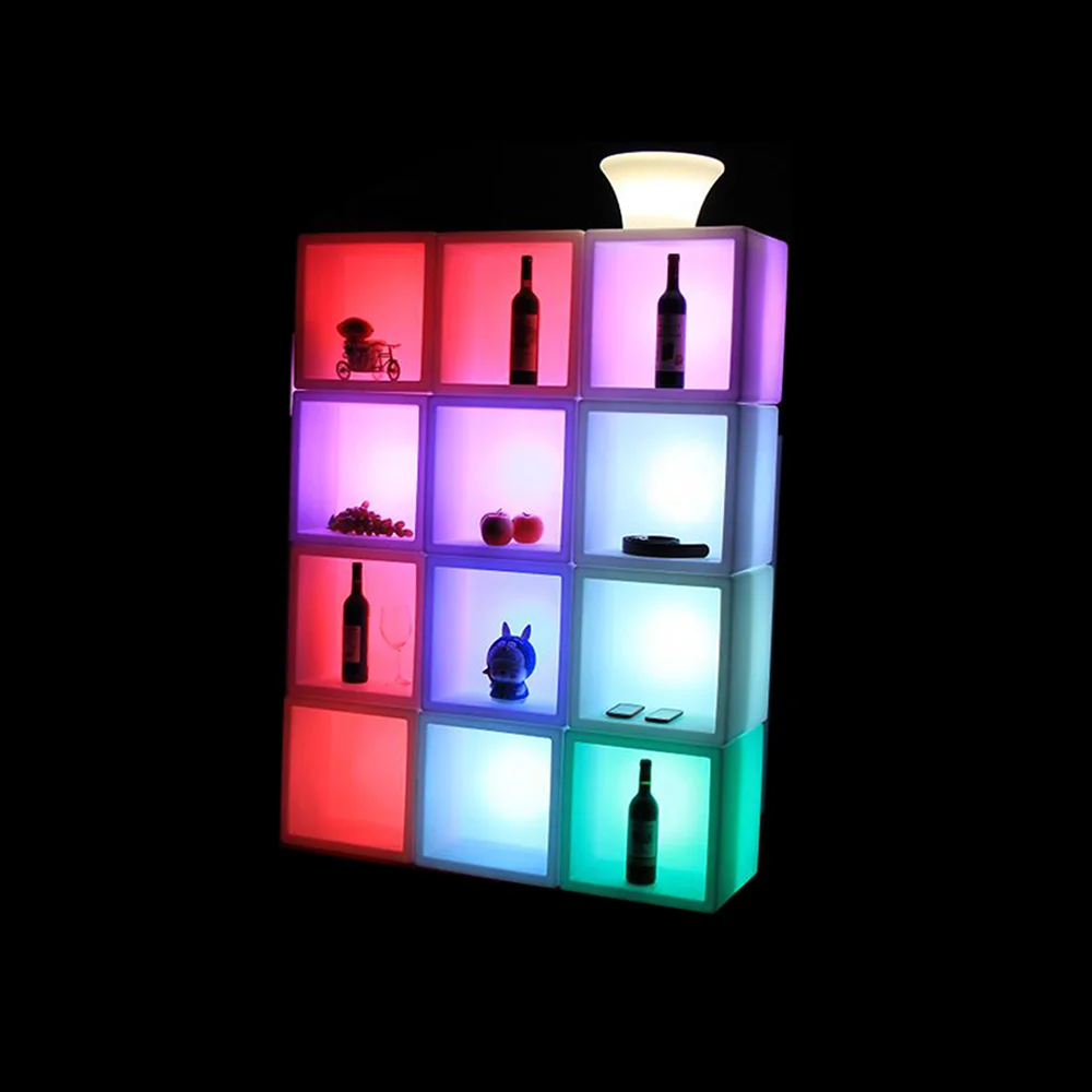 Waterproof Led Bar Furniture 16 Colors Changing Illuminated Light Up Diy Cube Storage Plastic Led Cube Shelves Buy Plastic Cube Shelf Display Cube Shelf Decorative Cube Shelf Product On Alibaba Com