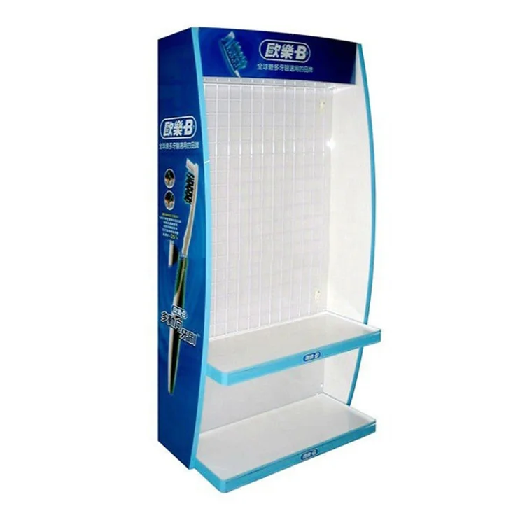 Custom Design Pos Floor Displays for Supermarket Toothbrush and Toothpaste Display Stand