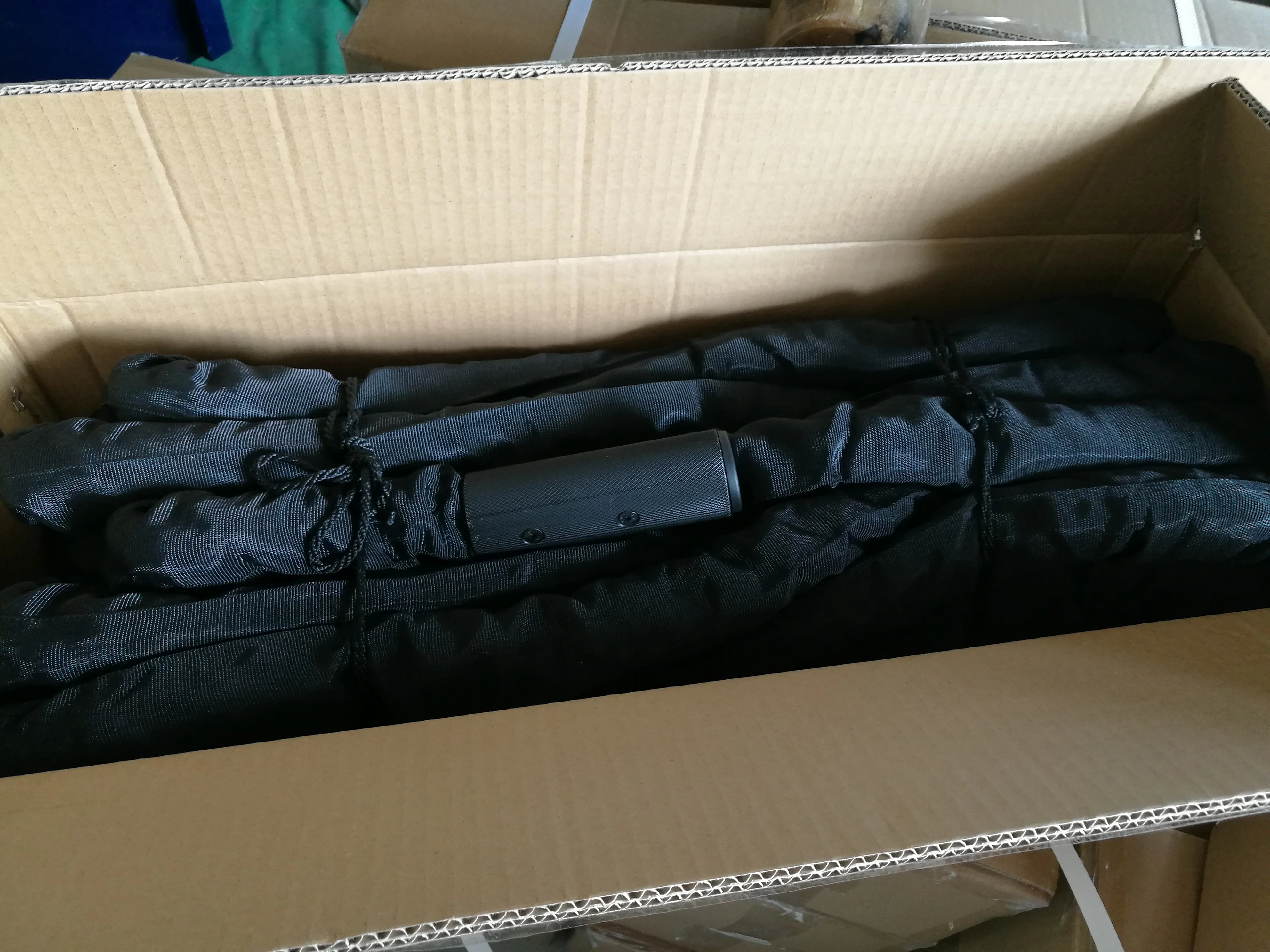 Customizable Logo High Quality Poly Dacron Battle Ropes Black with Nylon Cover 38mm 50mm Fit Body 9m Length