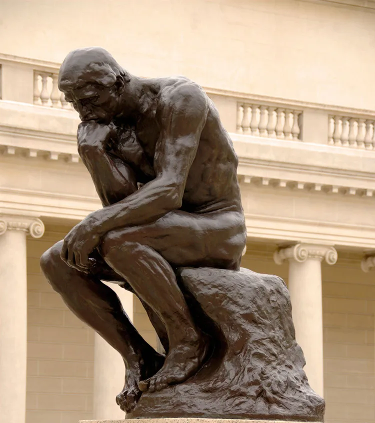 Statuetta Pensatore Di Rodin 24cm - Scultura In Resina Per Collezionisti - Foto 2