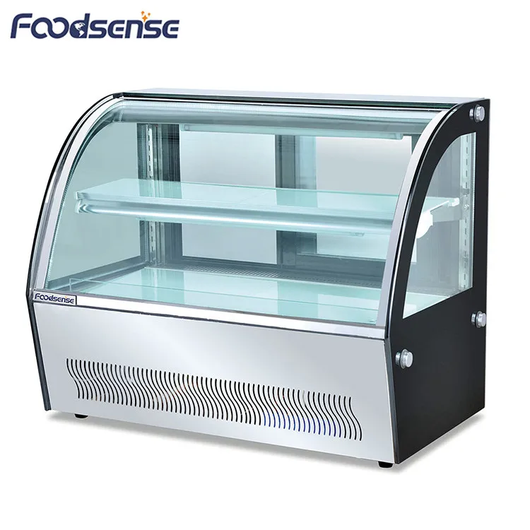 China Factory  Commercial Stainless Steel Refrigerated Cake Display showcase Cabinet