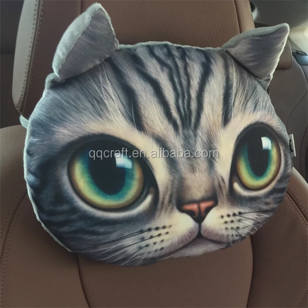 Cat Car Headrest Pillow