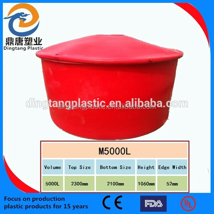 1200リットル丸型プラスチック大魚槽（蓋付き）販売中