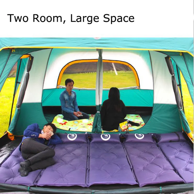 Waterproof Double Layer Outdoor 12 Person Rooms Camping Family Tent
