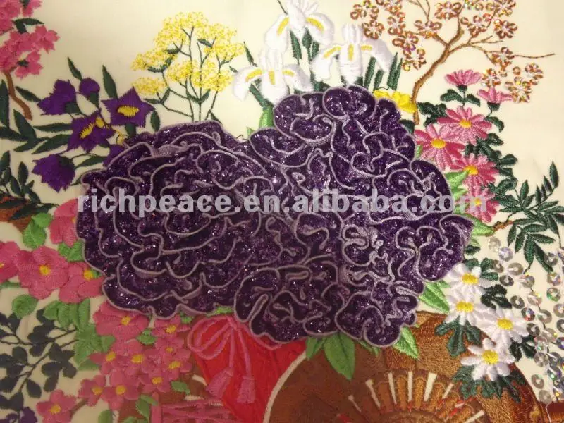 Richpeace Computerized Multi Heads Mixed Coiling Embroidery Machine for Garment