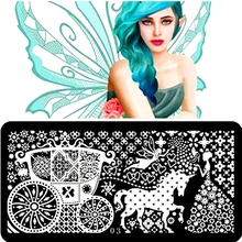 DIY Nail Arts Template Nail Polish Stencil 24style Stainless Steel Konad Stamp Beauty Salon Express Charm Manicure Makeup Tools