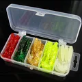 50pcs box 5cm soft bait sea fishing tackle wobbler jigging fishing lure silicone bait soft worm