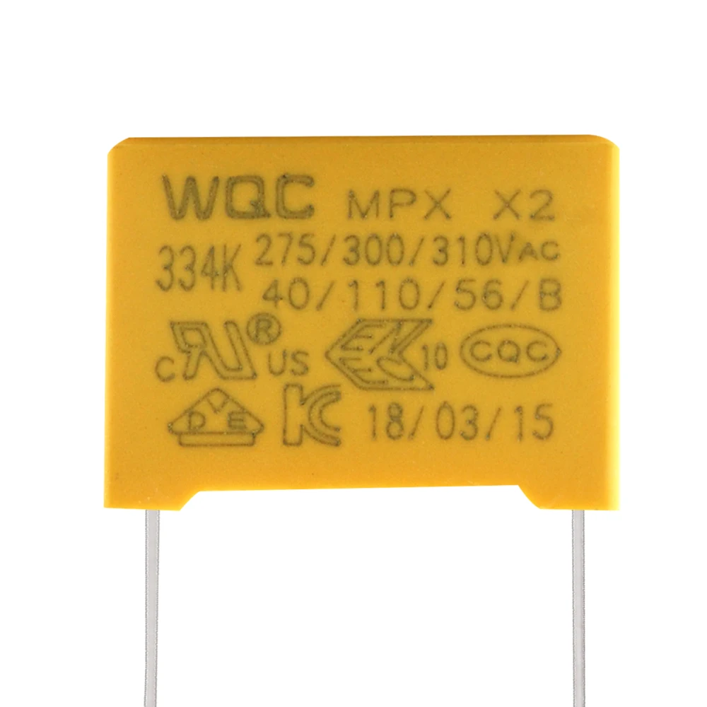 10pcs X2-MPX polypropylène filmsécurité conDensateur de sécurité 0.22 uF 275V 6H