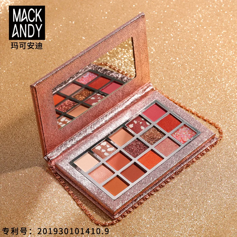 MACK ANDY starlight ожерелье тени для век 15 цветов блестящие матовые Палитра ins Популярные