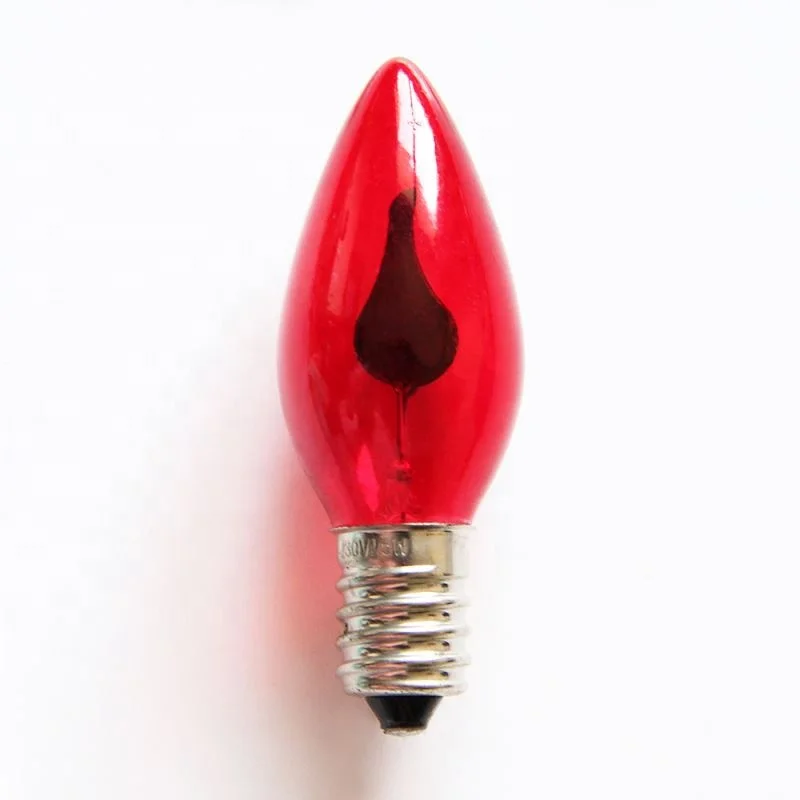 C7 Led Housing Flicker Flame Light Candle Bulb for Home Christmas Decoration